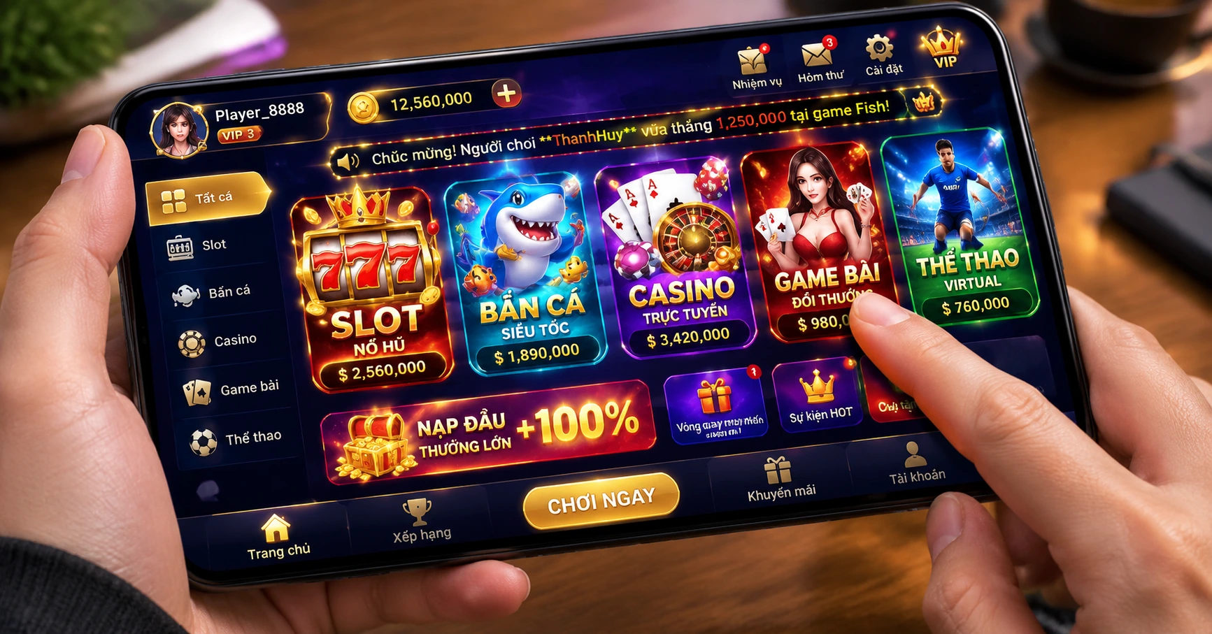 Link game nổ hũ – Cổng game đổi thưởng hấp dẫn nhất hiện nay - image 2 Link game nổ hũ – Cổng game đổi thưởng hấp dẫn nhất hiện nay - image 2